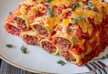 Cannellonis farcis à la viande : un classique italien revisité
