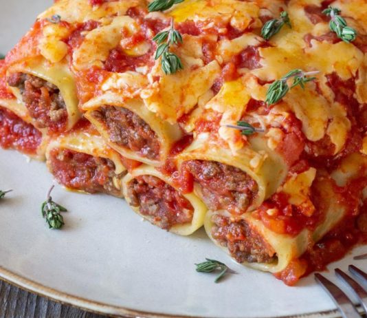 Cannellonis farcis à la viande : un classique italien revisité