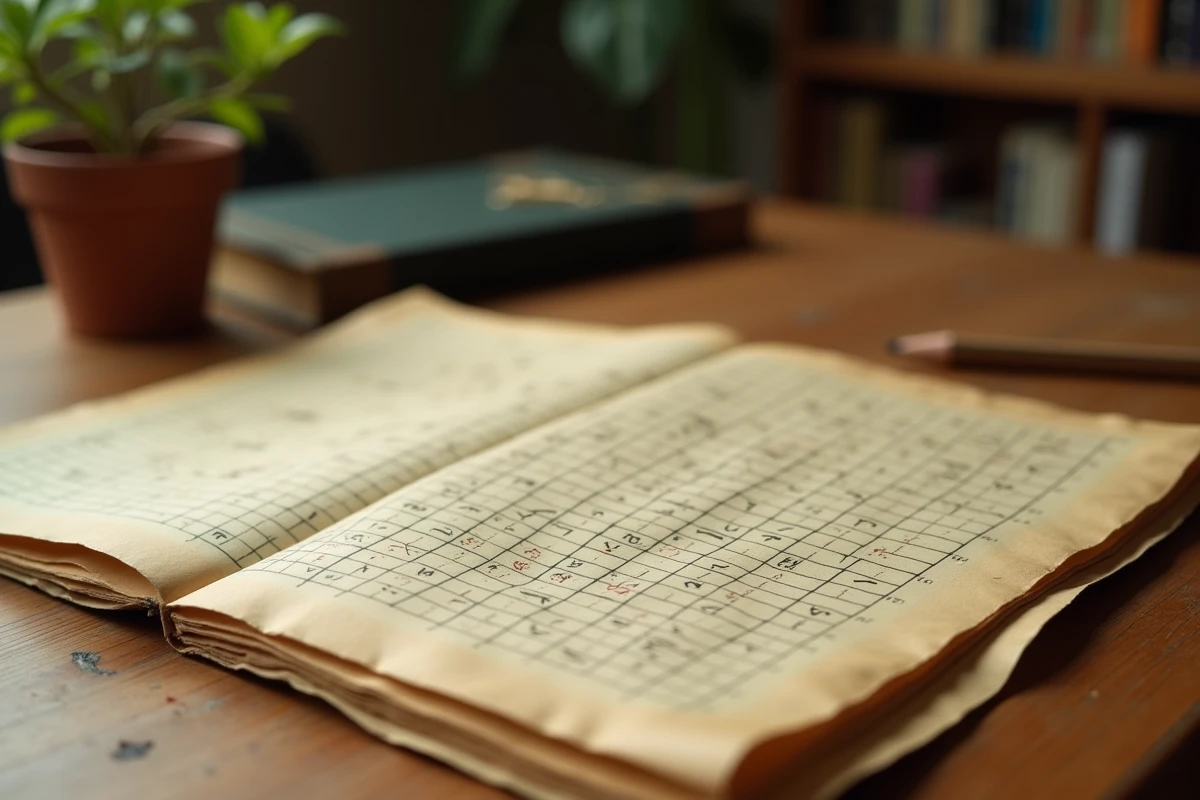 Gros plan d'une grille de mots croisés avec la réponse PISE entourée au crayon sur du papier jauni, évoquant une ville italienne en 4 lettres